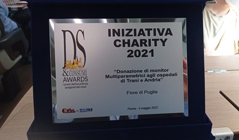 Premio “Iniziativa Charity” per Fiore di Puglia al Cibus di Parma
