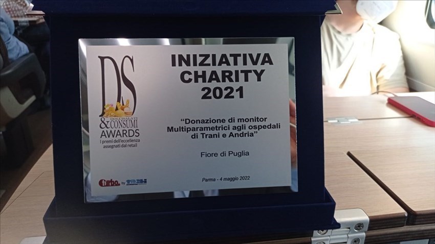 Premio “Iniziativa Charity” per Fiore di Puglia al Cibus di Parma
