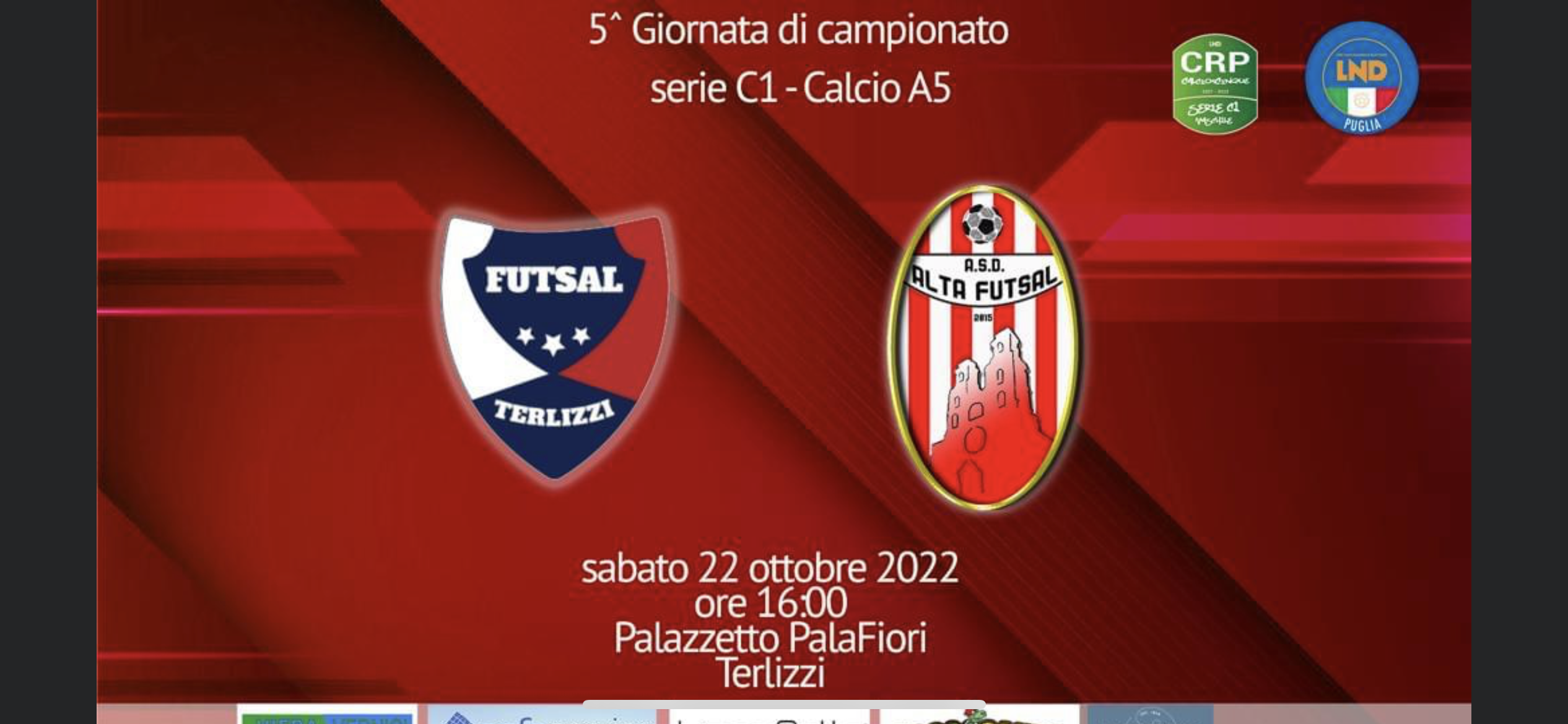 Alta Futsal in trasferta a Terlizzi