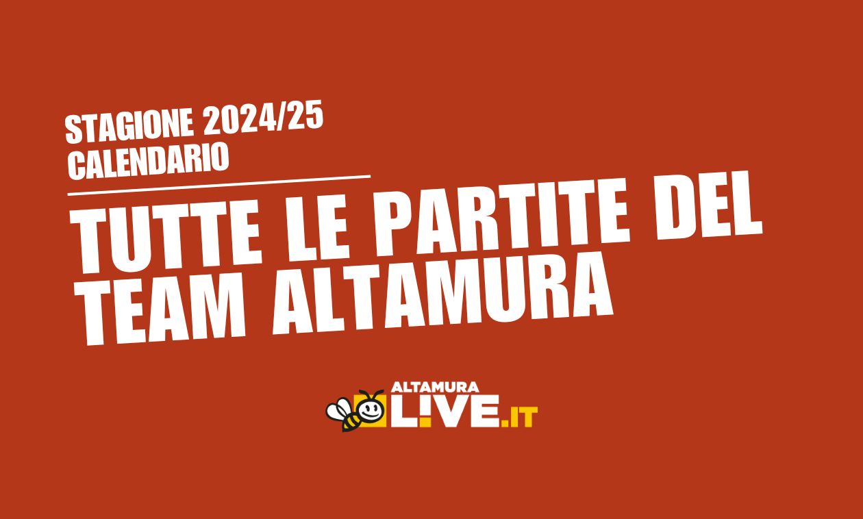 Team Altamura, la 1ª a Crotone, poi il Foggia in casa. Il calendario completo 2024/25