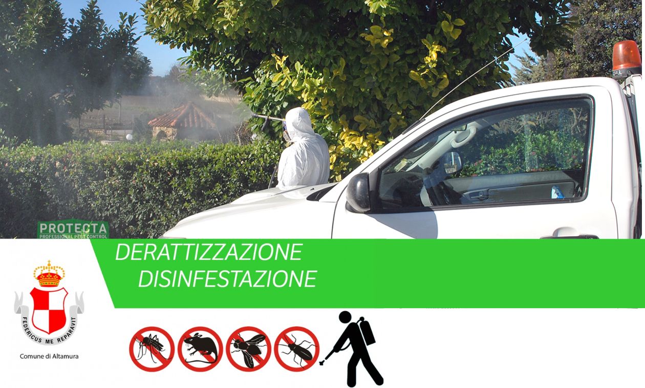 Disinfestazione notturna ad Altamura il 18 e 25 settembre