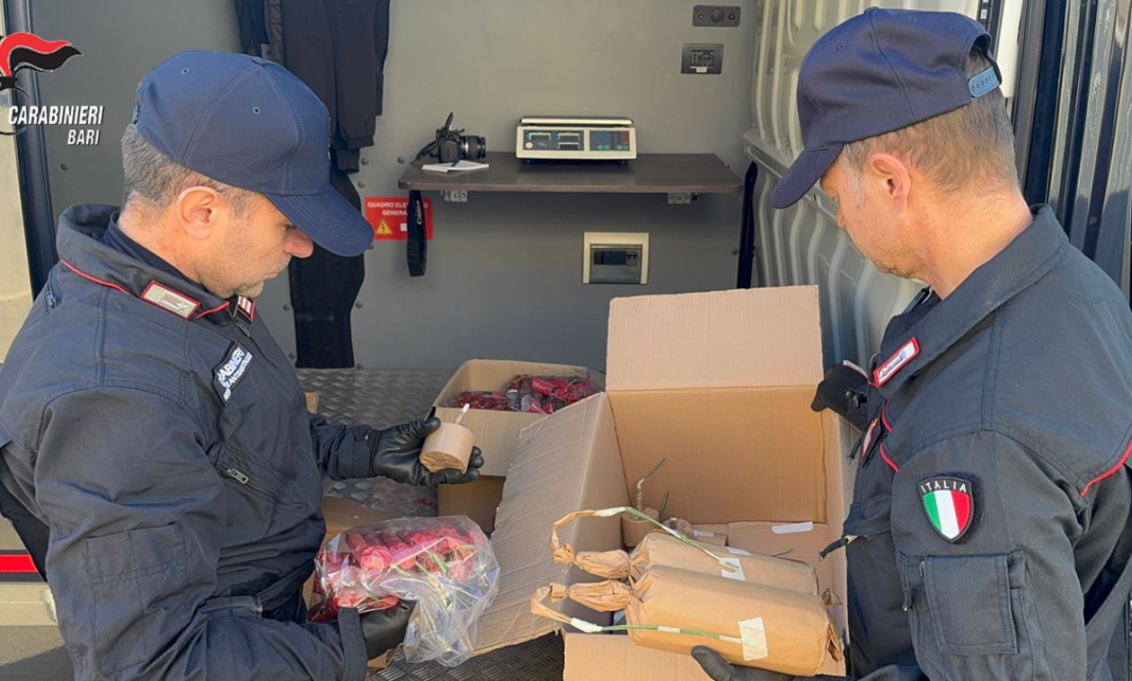 Altamura, 2 arresti e sequestro di 613 kg di fuochi d’artificio