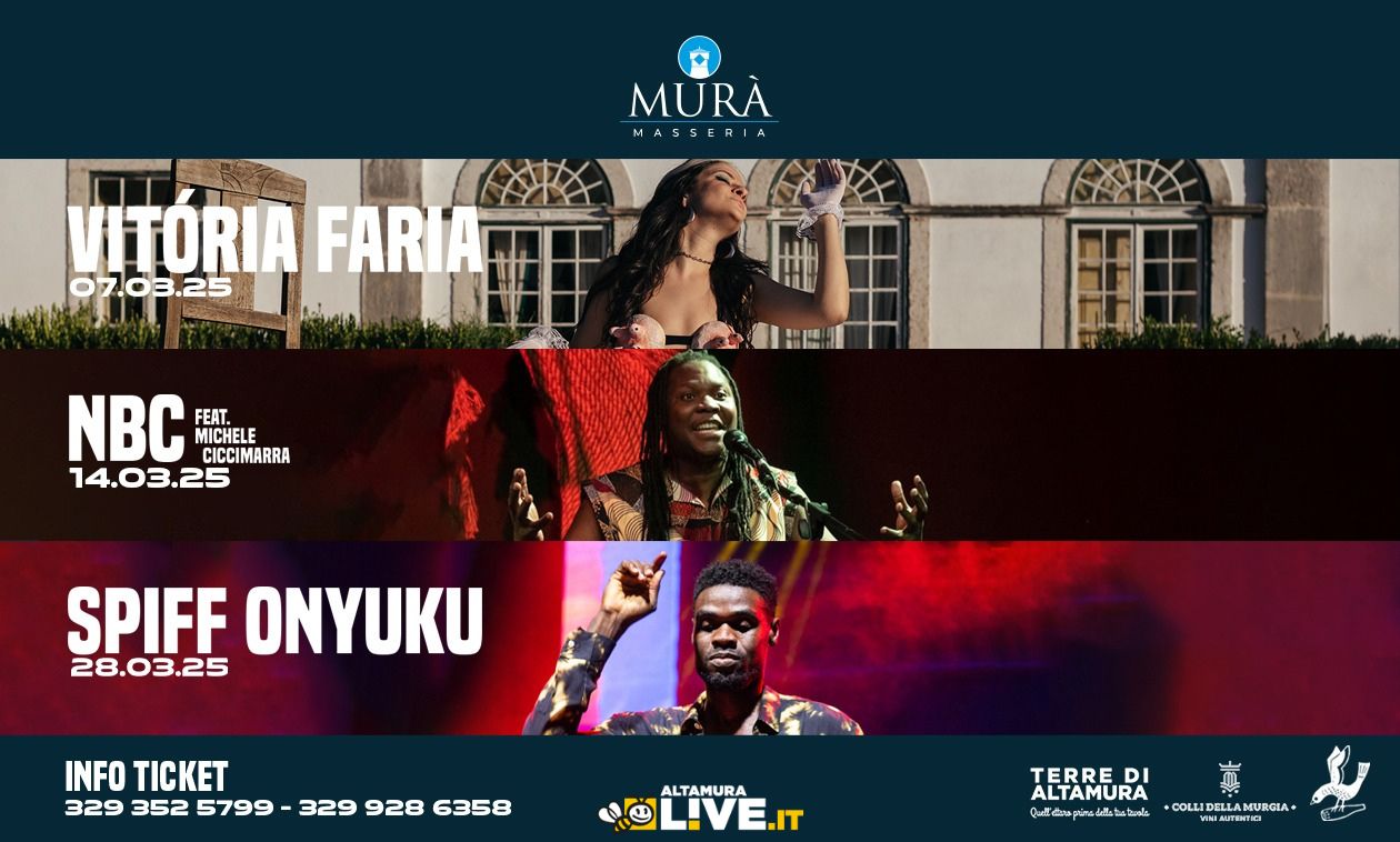 Masseria Murà ospita tre eventi di musica live internazionale tra suoni, culture e sapori