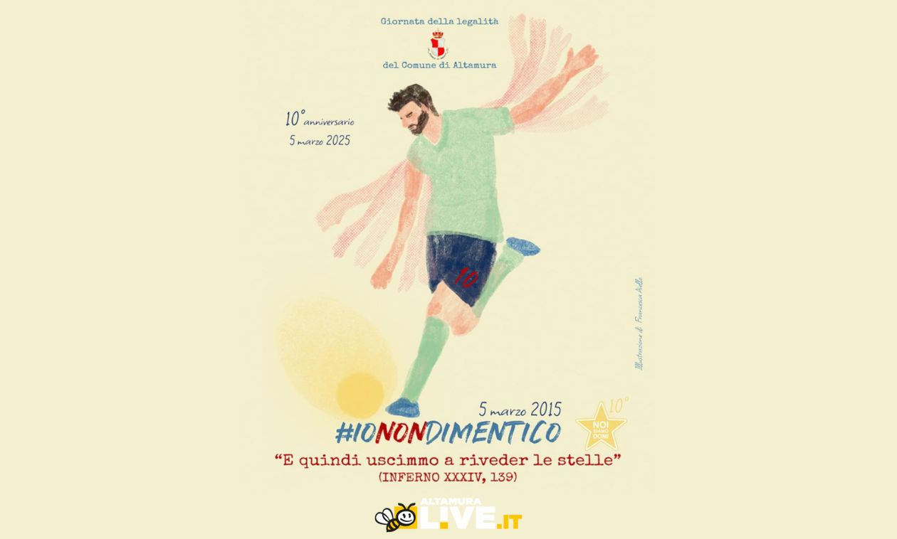“Io non dimentico”: al Teatro Mercadante di Altamura la Giornata della Legalità in memoria di Domenico Martimucci