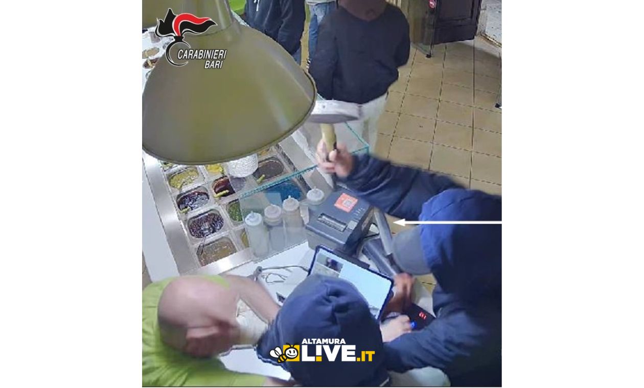 Arrestati i 2 rapinatori della yogurteria dai Carabinieri di Altamura