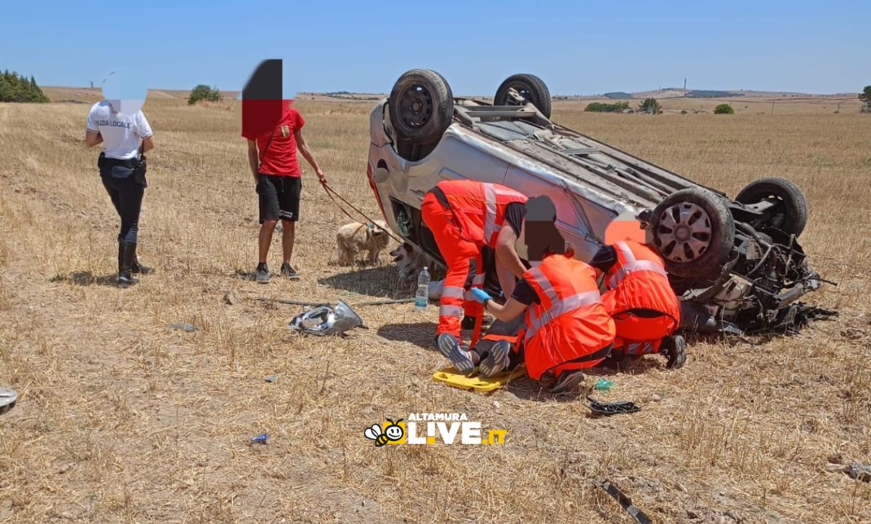 Grave incidente sulla Altamura-Cassano: due feriti trasportati d’urgenza al Perinei