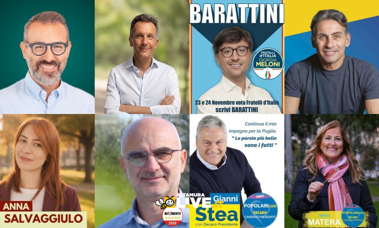 Elezioni Regionali 2025: i voti ottenuti dai candidati altamurani