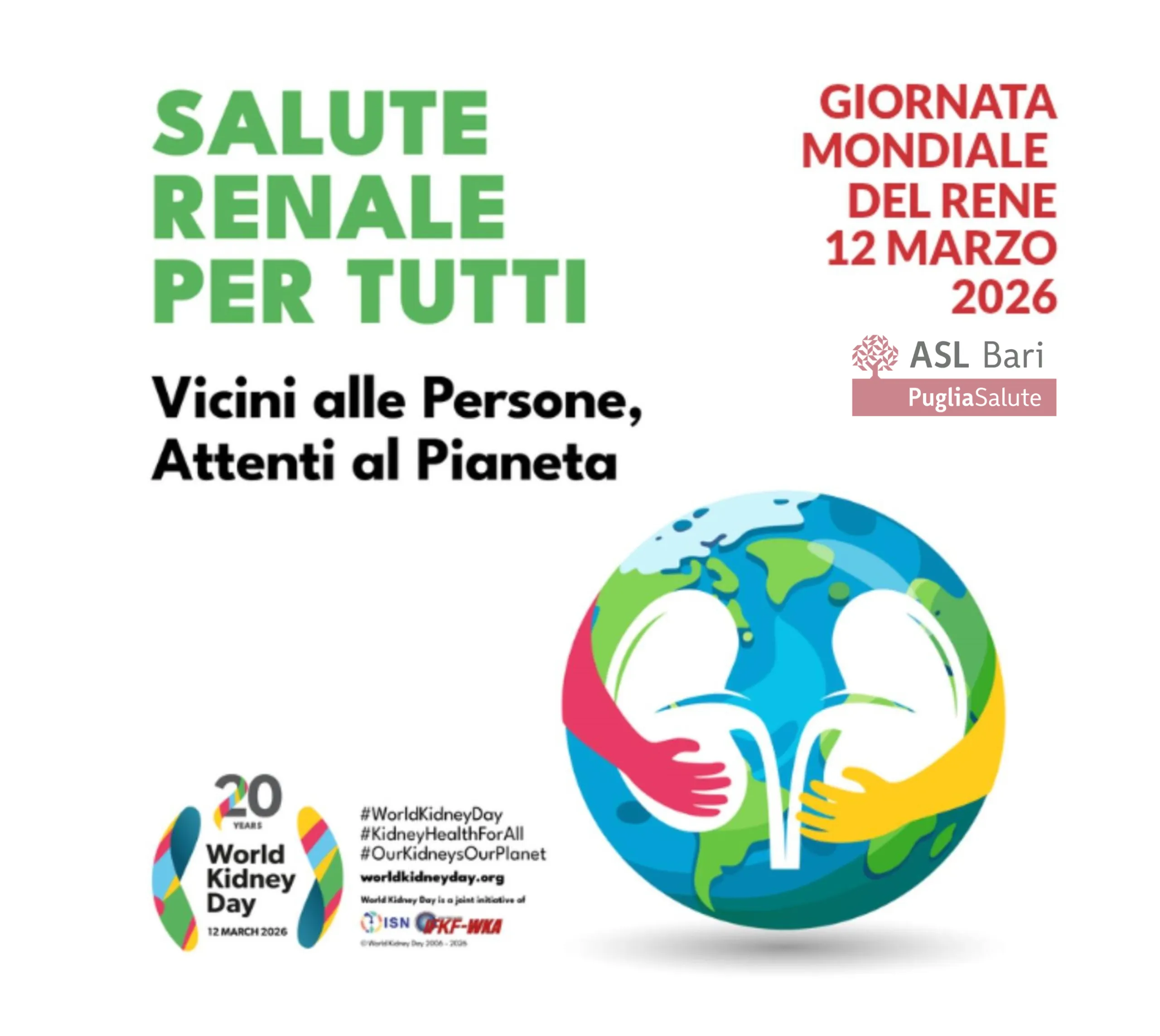 Giornata mondiale del rene 12 marzo 2026