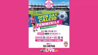Pink Altamura, secondo Open Day il 23 luglio: spazio alle giovani calciatrici e alla nuova squadra Under 17 calcio a 11