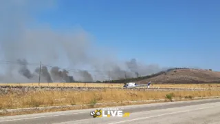 Ancora fiamme ad Altamura, vasto incendio in contrada Parisi Vecchia. Intervenuto elicottero